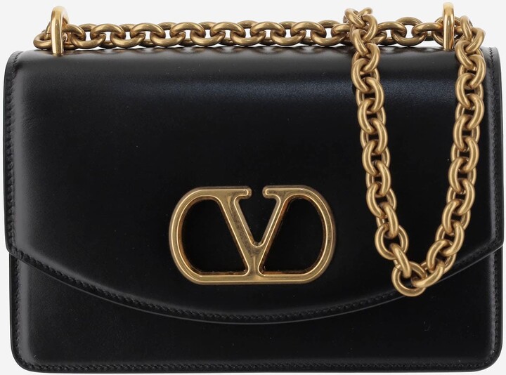 Valentino Garavani Vain Leather Small Shoulder Bag
