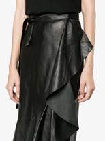 Thumbnail for your product : Helmut Lang wraparound leather skirt