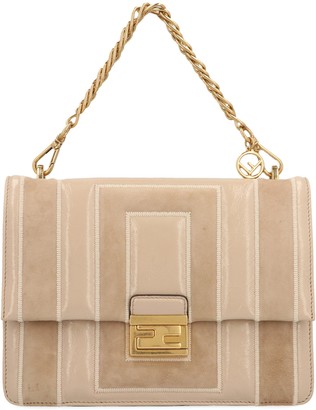 Fendi Small Kan U Quilted Chain Shoulder Bag