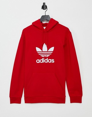 men's red adidas hoodie