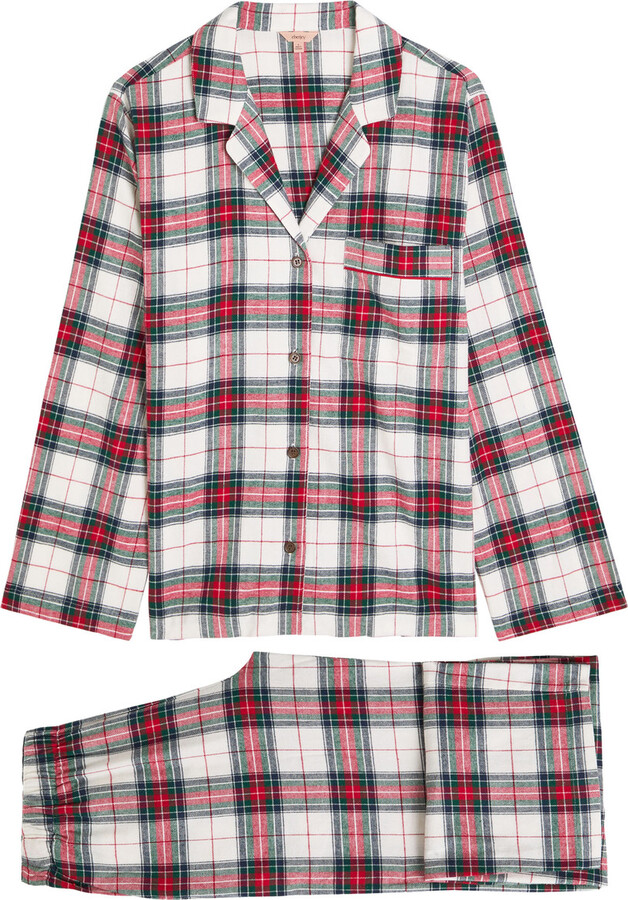 Eberjey Plaid Flannel Pyjama set