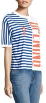 Thumbnail for your product : Opening Ceremony Striped Cotton Logo Tee