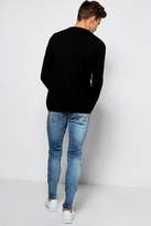 Thumbnail for your product : boohoo Stretch Skinny Blue Wash Denim Jeans
