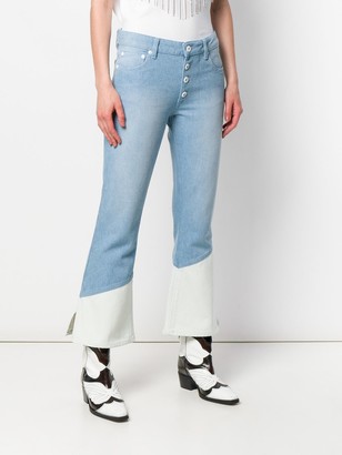 Each X Other Two-Tone Flared Jeans