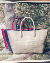Thumbnail for your product : Nancy Gonzalez Crocodile Medium Convertible Tote Bag, Pink/Multi