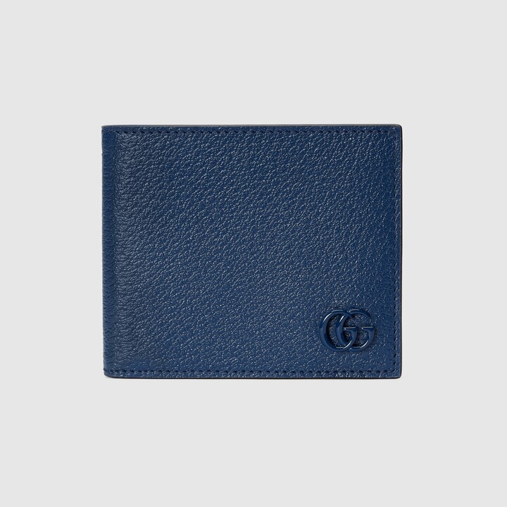 Gucci Rhombus Print Bifold Wallet in Blue for Men