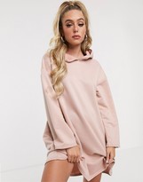 Thumbnail for your product : ASOS DESIGN hoodie swing dress with concealed pockets