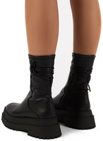 Thumbnail for your product : Public Desire Uk Finale Chunky Sole Ankle Wrap Boots