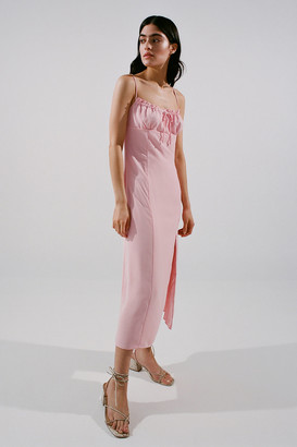 Urban Outfitters April Tie-Back Midi Slip Dress