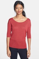 Thumbnail for your product : Nic+Zoe 'Easy' Ribbed Pullover (Regular & Petite)