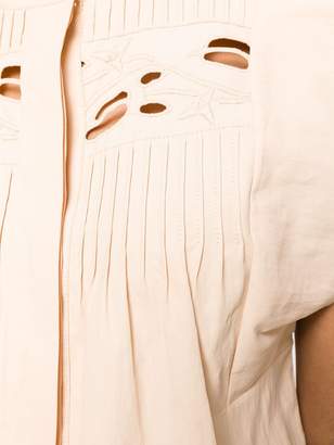 Chloé cutout-detail pintucked shirt