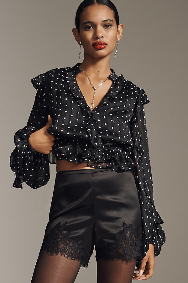 Reformation Fern Satin Shorts ShopStyle