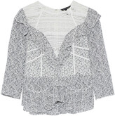 Thumbnail for your product : Marissa Webb Gabrielle Frayed Guipure Lace Top