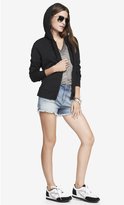 Thumbnail for your product : Express 2 1/2" High Waisted Destroyed Denim Shorts