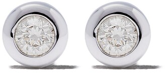 Astley Clarke 14kt white gold diamond mini Icon Nova stud earrings