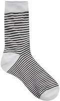 Thumbnail for your product : ASOS Stripe Roll Top Ankle Socks