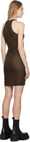 Thumbnail for your product : Rick Owens Brown Tank Minidress