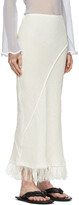 Thumbnail for your product : Acne Studios White Linen Fringed Skirt
