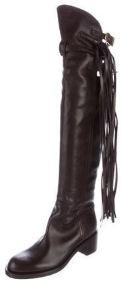 Gucci Tassel-Accented Over-The-Knee Boots