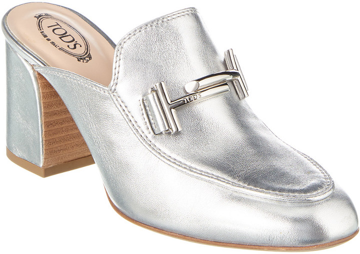 Tod's Double T Leather Mule - ShopStyle