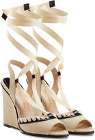 Thumbnail for your product : Paul Andrew Neapoli Wedges with Leather