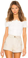 Thumbnail for your product : superdown Kareena Off Shoulder Frill Top