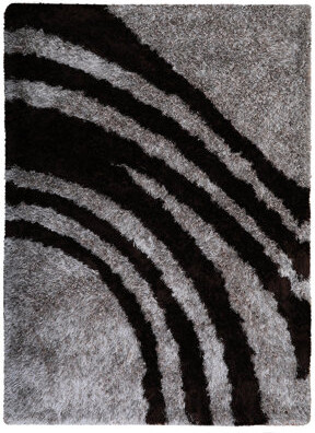 Get My Rugs LLC HAND TUFTED SHAG POLYESTER ECO-FRIENDLY AREA RUGS - Beige & Brown Color | Contemporary Design