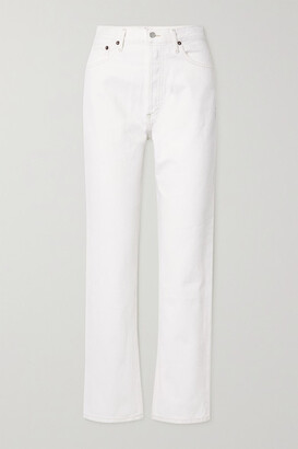 AGOLDE '90s Pinch Waist High-rise Straight-leg Jeans - White