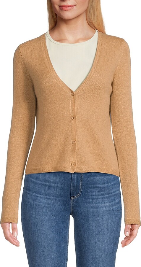 Sofia Cashmere Cashmere Solid Cardigan