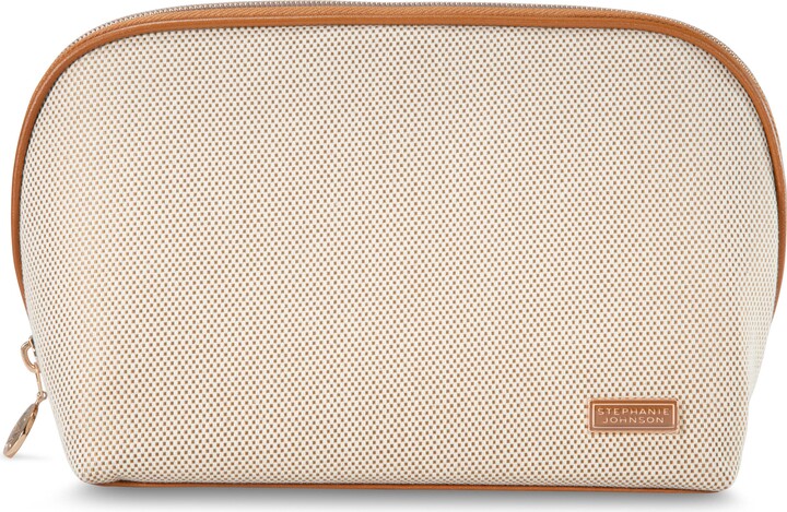 Stephanie Johnson Tropea Ivory Lola Makeup Bag
