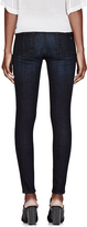 Thumbnail for your product : Rag and Bone 3856 Rag & Bone Deep Blue Leather-Trimmed The Pop Legging Jeans