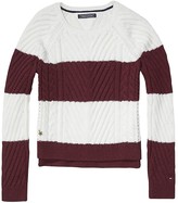 Thumbnail for your product : Tommy Hilfiger Th Kids Stripe Cable Sweater