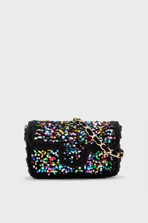 Caterina Bertini Multi Sequin Crossbody