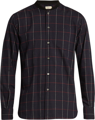 MAISON KITSUNÉ Checked cotton-flannel shirt