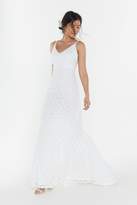 Thumbnail for your product : Nasty Gal Womens I Got You Babe Lace Maxi Bridal Dress - white - 12