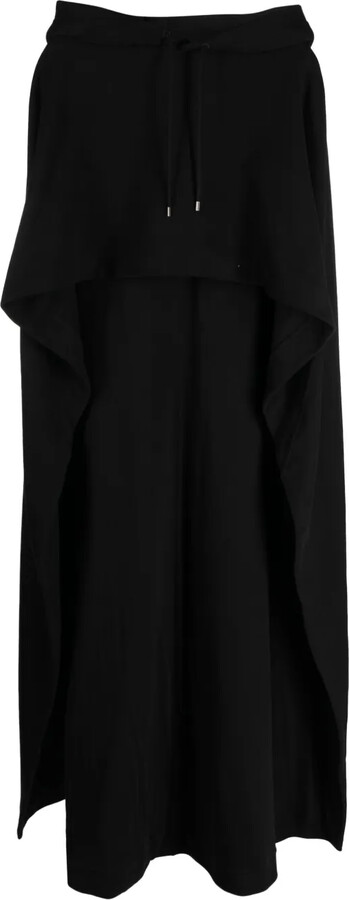 Saint Laurent Asymmetric Cotton Cape
