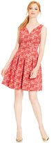 Thumbnail for your product : Maggy London Sleeveless Rose-Print Pleated Dress