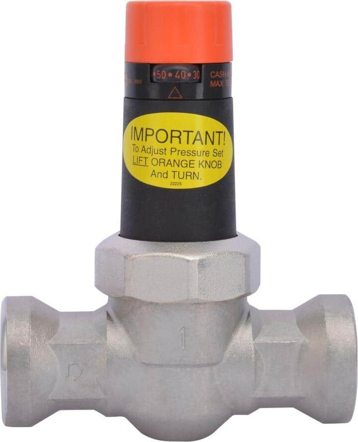 Cash Acme 1 in. Stainless Steel Threaded NPT x NPT Pressure Regulating Valve