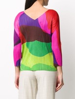 Thumbnail for your product : Pleats Please Issey Miyake Energetic print pleated blouse