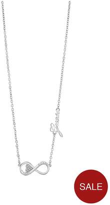 GUESS Rhodium Plated Infinity Symbol Ladies Necklace