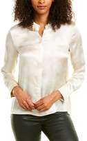 Thumbnail for your product : Vince Winter Tie-Dye Silk Blouse