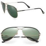 Thumbnail for your product : Tom Ford Erin 60MM Metal Aviator Sunglasses