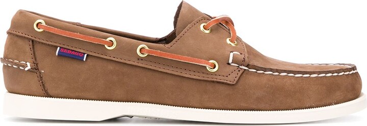 dockside portland leather boat shoe