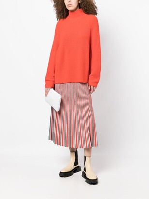 N.Peal High-Neck Ribbed Knit Jumper