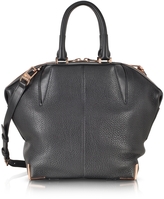 Thumbnail for your product : Alexander Wang Small Emilie In Soft Black With Rose Gold Tote