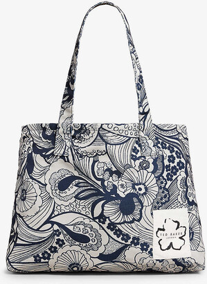 Ted Baker Talan summer bloom print recycled-polyester tote bag