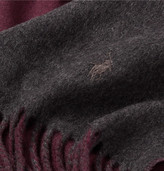 Thumbnail for your product : Polo Ralph Lauren Reversible Fringed Virgin Wool-Blend Scarf