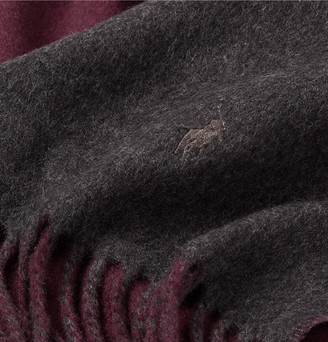 Polo Ralph Lauren Reversible Fringed Virgin Wool-Blend Scarf