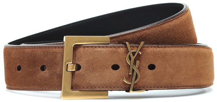 B8 New Brown Suede Leather Womens Ladies Clothing Accessory Belt Medium 