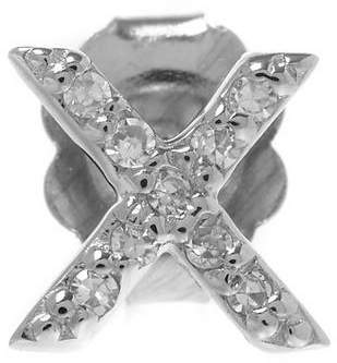 KC Designs Rose Gold Diamond X Single Stud Earring